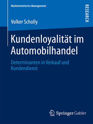 cover image of Kundenloyalität im Automobilhandel